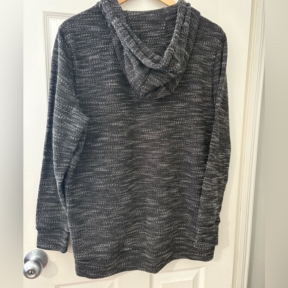 Jess heathered grey pullover hoodie size XL with pockets cotton blend - Picture 4 of 9